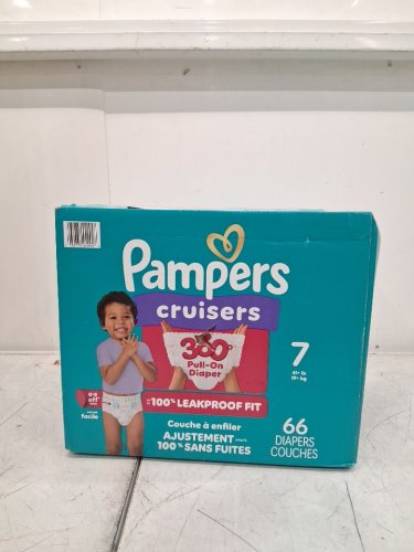 66PK PAMPERS CRUISERS 360° DIAPERS - SIZE 7 - multicoloured image 2