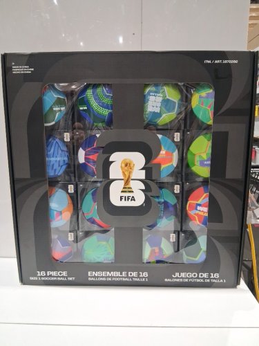 16pc fifa world cup 2026 host cities soccer ball set in display box - size 1(mini) - assorted (model: 1872202) image 2