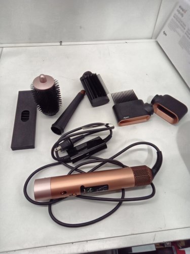 6PC DYSON i.d curly + coily airwrap multi styler and hair dryer with bluetooth - amber silk ( model: hs08) image 5