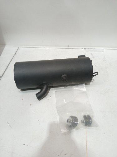 EXHAUST muffler silencer for atvs - unknown compatibility - black image 3
