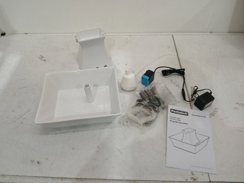 PETSAFE DRINKWELL PAGODA DOG & CAT WATER FOUNTAIN - PORCELAIN - 2L/70 OZ - WHITE (MODEL: PWW00-13907) image 3