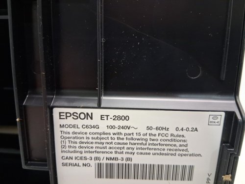 Epson EcoTank ET-2800 Wireless Colour All-in-One Cartridge-Free Supertank Printer - 5PPM Colour/10PPM BW - black (Model: C634G) image 7