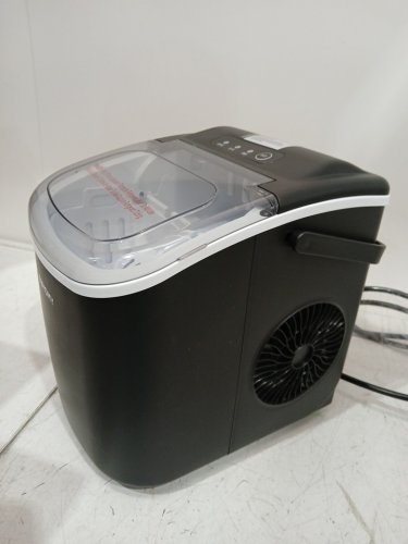 EUHOMY Countertop Ice Maker Machine with Handle, Basket and Scoop - MAKES 26LB/Day - BLACK (MODEL: im-06d/IM001-Bbl-CAEH) image 6