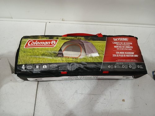 Coleman Camping Tent  Skydome Tent 4-Person  8FT x 7FT x 4FT 8" BLACKBERRY image 2