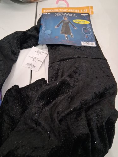 2PC GIRLS DISNEY SNOW WHITE LIVE ACTION EVIL QUEEN COSTUME - 3-4T - BLACK image 2