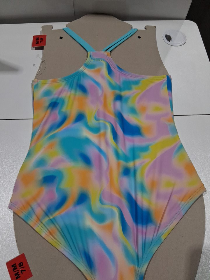 Girl's ROOTS ONE PIECE SWIMSUIT - MEDIUM (7/8) - Multicolour image 3