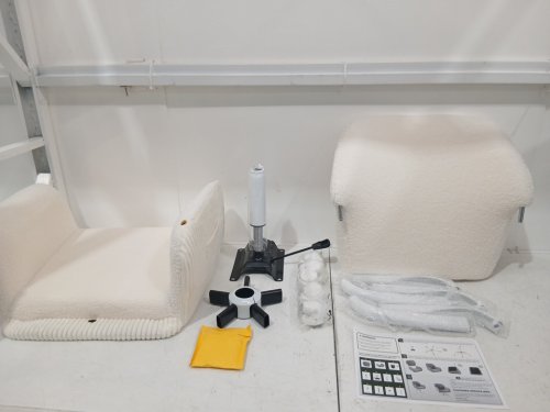 KRAMZING Height Adjustable Upholstered Desk Chair - 27" - white (model: dmt-27-ocw272) image 3