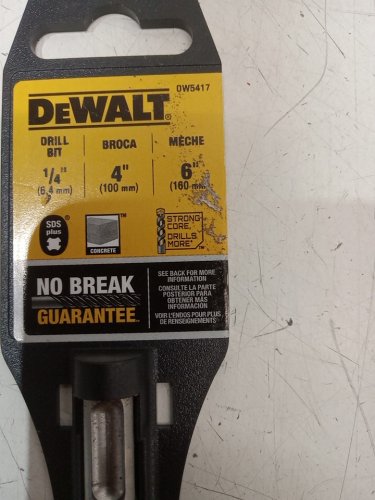Dewalt Rock Carbide SDS Plus Hammer Bit - 1/4" X 4" - SILVER (model: DW5417) image 3