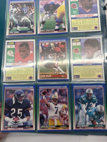400+ APPROX ASSSTD 1990 SCORE NFL FOOTBALL CARDS image 5