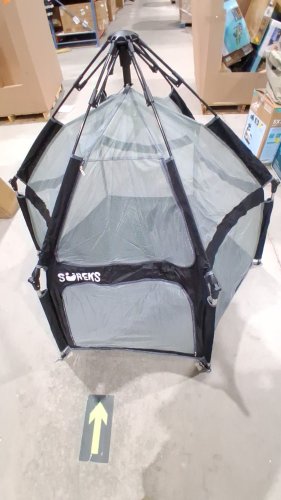 Suureks Foldable Baby Playpen tent with Gate - UPF 50+ Sun Protection - SMALL 37" x 6" x 6" - Black image 4