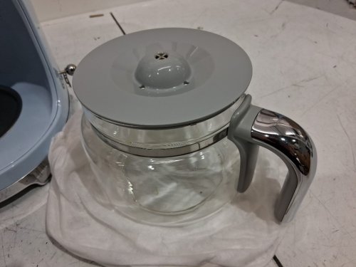 SMEG 1950's retro style digital display coffee maker - 10 cups - pastel blue (model : DCF02PBUS) image 4