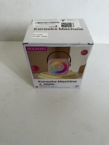 portable mini bluetooth speaker & karaoke machine with 2 microphones - BLACK (model: k29-L) image 2