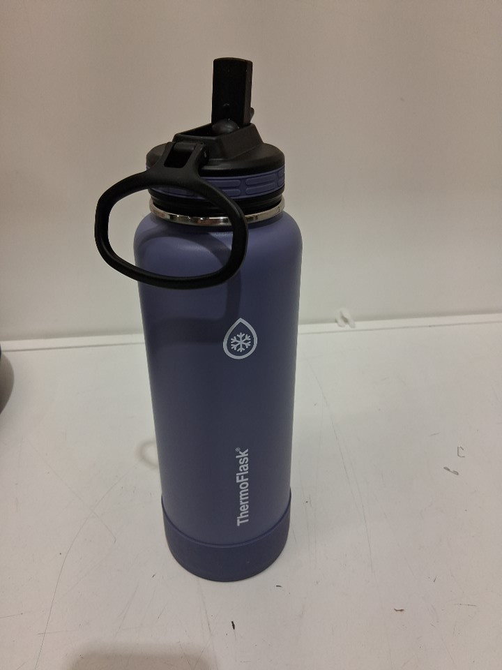 thermoflask stainless steel insulated water bottle - 40oz - purple image 2