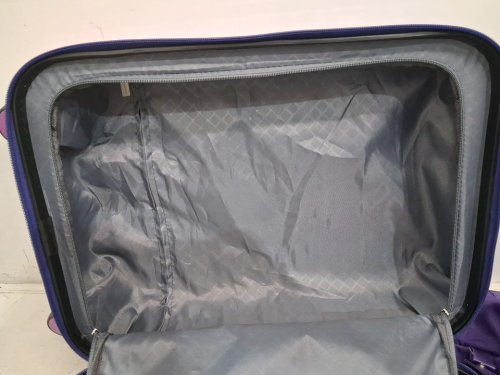 3pc larvender 20" hardshell roller carry on luggage set with duffel bag & toiletry bag - midnight berry - (model: 5515-b) image 13