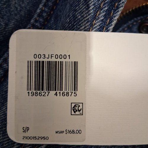 WOMEN'S LEVI'S SHERPA BOMBER DENIM JACKET - SMALL - BLUE (STYLE: 003JF0001) image 3