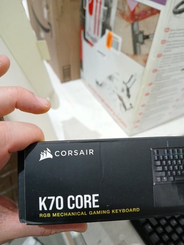 Corsair K70 CORE RGB Full-Size Mechanical Gaming Keyboard with MLX Red Linear Switches, Per-Key RGB Lighting, 1,000Hz Polling Rate, Premium Aluminum Top Plate, Multi-Function Rotary Dial & Programmable Media Button - Black (model: rgp0169 / ch-910981e-na) image 5
