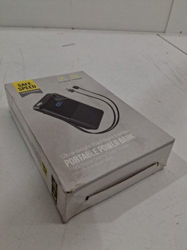 PORTABLE POWER BANK ULTRA BRIGHT FLASHLIGHT EDITION WITH DETACHABLE DUAL CABLE - 30W - 40000mAh - black (model: k20Pro) image 3