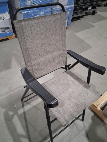 2pk COSTWAY Patio Folding Bar Chairs - 300lbs - coffee (model: np11342cf-2) image 5