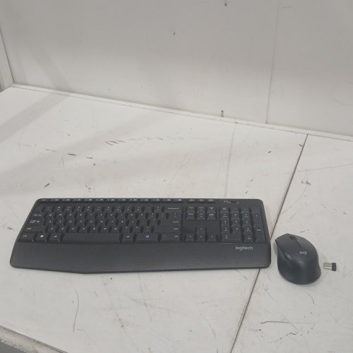 2PC LOGITECH COMFORT WIRELESS COMBO FULL SIZE KEYBOARD WITH MOUSE - BLACK (MODEL: MK345) image 2