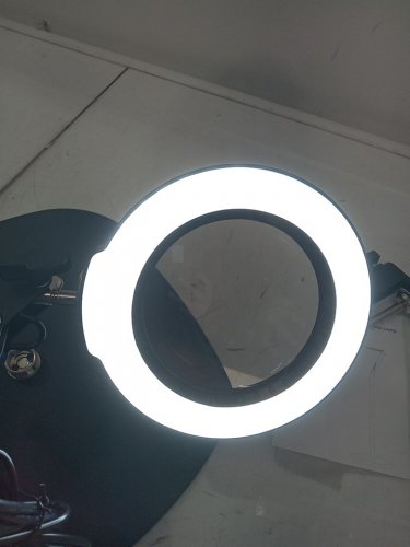 2-in-1 MagnieOpti LED desk and clamp Magnifying Glass lamp - 20" - black image 6