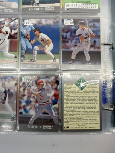 500 APPROX ASSSTD 1991 FLEER BASEBALL MLB CARDS image 5