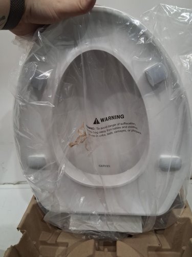 Garvee Elongated Elevated Bidet Seat With Slow Close Mechanism And Non Slip Hinges - 19" - white (model:pho-0xxxtm1s) image 5