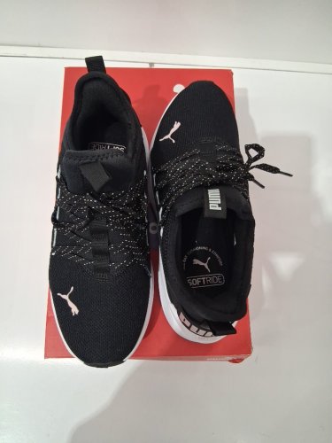 women's puma running shoes - size 8 - black (style: 9556608/314317-01) image 2