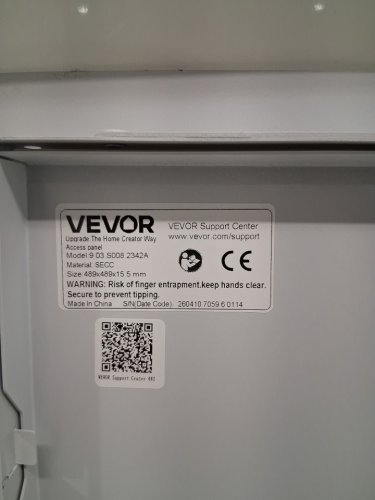 vevor access panel for drywall - 48.9 x 48.9 x 1.5cm -white (model: 9.03.S008.2342A) image 4