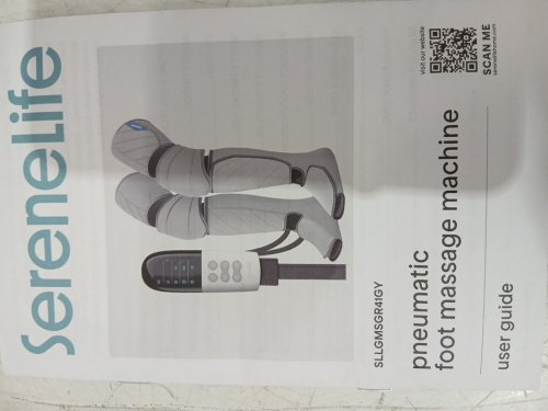 SereneLife Portable Air Compression Leg Massager with Heat & Compression - 6 Modes /3 Vibrations /3 Intensities - grey (model: CA-SLLGMSGR41GY) image 13