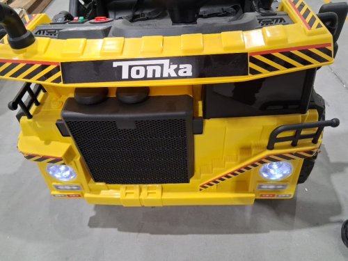 HUFFY Tonka Ride On Dump Truck WITH WORKING DUMP BED Realistic lights and sounds  - 12V - 5MPH - YELLOW (MODEL: 17665) image 8