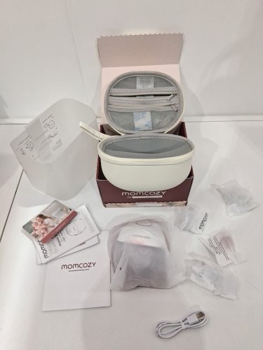 MOMCOZY MOBILE STYLE HANDS-FREE SLIM DOUBLE BREAST PUMP - COZY RED (MODEL: BP311) image 4