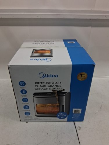 MIDEA WIDE MAX AIR FRYER OVEN - 12.7QT - BLACK/STAINLESS STEEL (MODEL: MAF122AOCSS/1993097) image 2