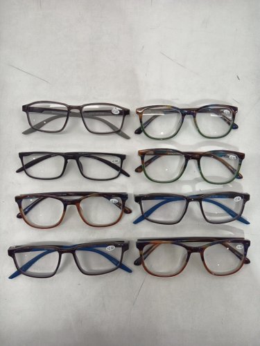 8 ASSORTED +2.50 readers - assorted colours & frame shape image 2