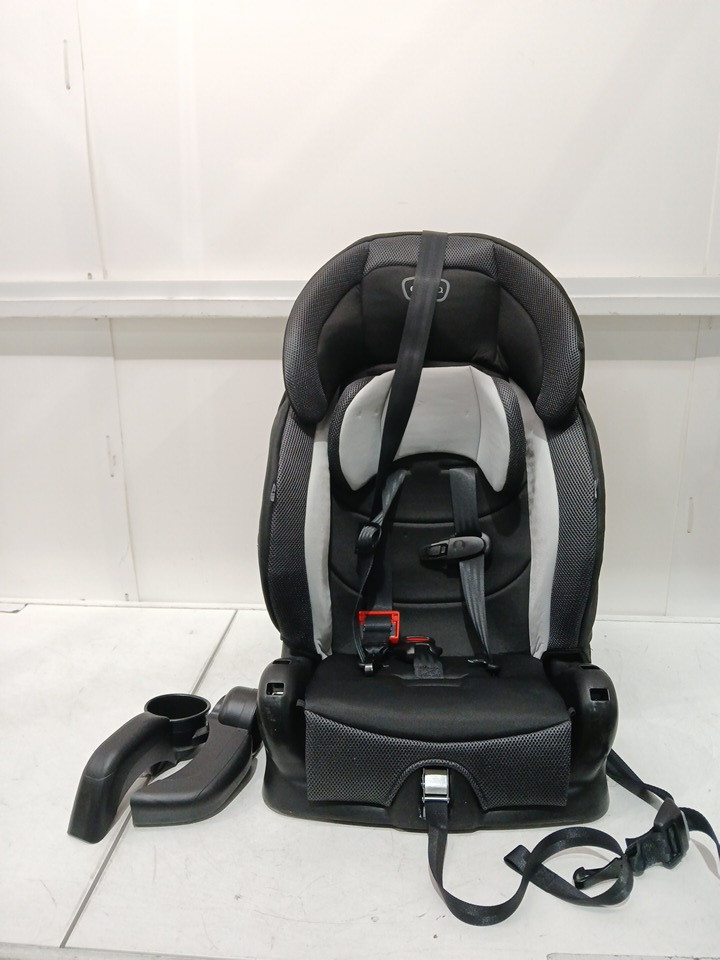 EVENFLO CHASE PLUS 2-IN-1 BOOSTER CAR SEAT FOR KIDS, 5-POINT HARNESS CONVERTS TO HIGH BACK BOOSTER - HURON/BLACK/GREY (MODEL: 30712344C) image 3