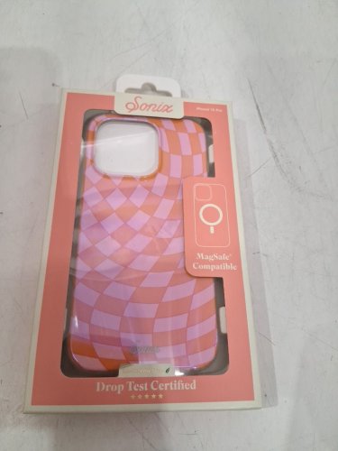 SONIX magsafe case for IPHONE 15 PRO - CHECKMATE PINK/ORANGE (model: A19-M382-0011) image 2