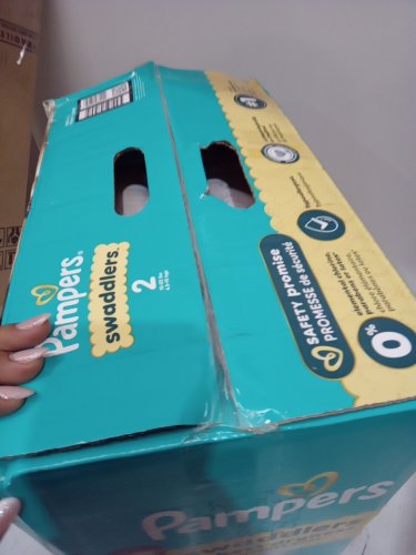 144pk pampers SWADDLERS disposable baby diapers - size 2 (10-22lbs) image 3
