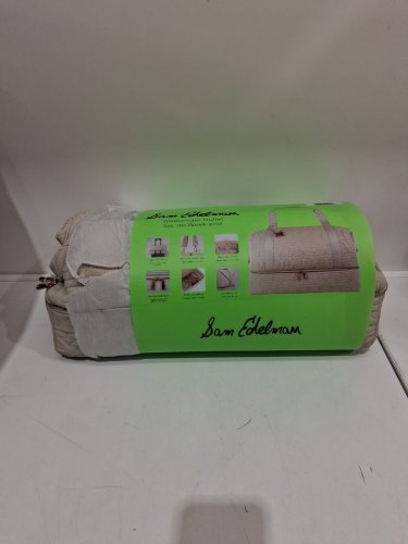 SAM EDELMAN ETHYL WEEKENDER BAG - LARGE - BEIGE / GOLD image 2