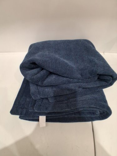 fuzzy throw blanket - 57.5" x 67.5" - navy blue (model: 1901562) image 2