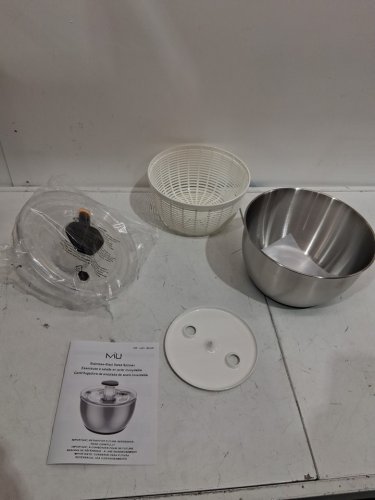 MIU HAND OPERATED DISHWASHER SAFE SALAD SPINNER - 6L - STAINLESS STEEL (MODEL: 2863207) image 3