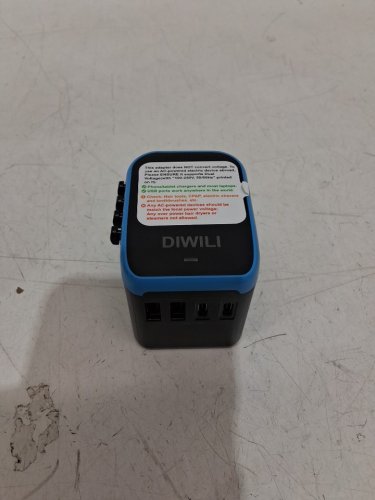 5-IN-1 DIWILI International WALL Power Adapter - BLACK/BLUE (MODEL:OL-212) image 3