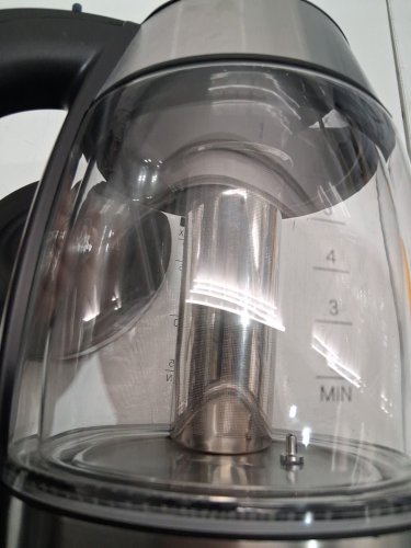 CHEFMAN DUAL-GLASS COOL TOUCH DIGITAL KETTLE WITH TEA INFUSER - 1500W - 1.7L - STAINLESS STEEL/BLACK (MODEL: RJ11-17-CTI-DG/1992747) image 4