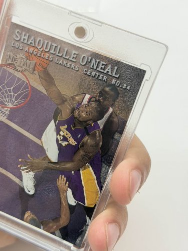Skybox 1999-2000 Leaf Metal Shaquille O'Neal Card #105 image 3