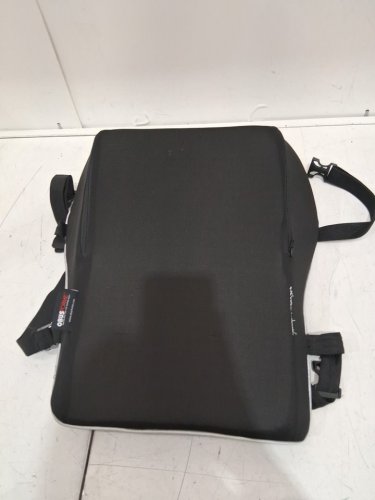 OBUSFORME LUMBAR SUPPORT ERGONOMIC MEMORY FOAM BACK REST WITH DUAL ADJUSTABLE STRAPS - BLACK (MODEL: CU-BLKRM-CA) image 4