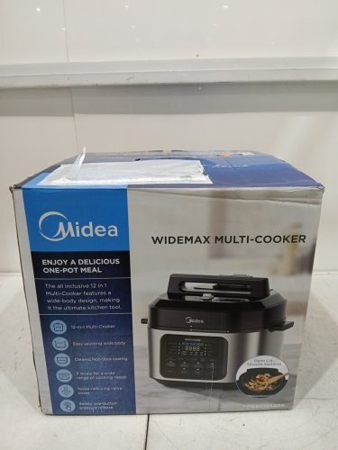 midea RICE COOKER ALL-IN-ONE POT WITH 12 COOKING PROGRAMS - 120V/5qt - BLACK (MODEL: MB-M25) image 2