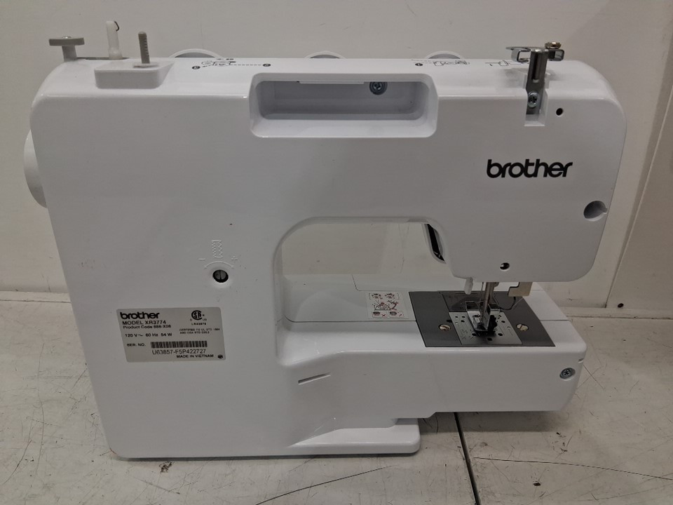 Brother Sewing and Quilting Machine with 37 Built-In Stitches, Wide Quilting Table, Automatic Needle Threader, Drop-In Top Bobbin, 1-Step Buttonhole, 8 Included Presser Feet and Bright LED Work Area - White (Model: XR3774) image 9