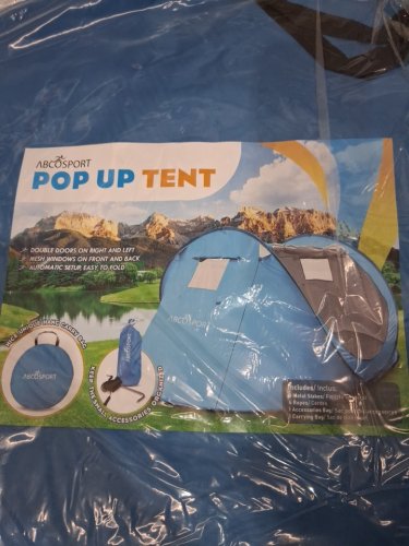 ABCOSPORT OUTDOOR POP UP CAMPING TENT for 2 - blue (model: abc2160) image 4