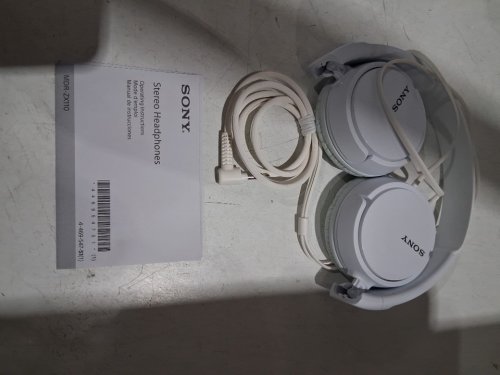 Sony MDR-ZX110 Wired Over-Ear Headphones - 3.5mm Aux - White (MODEL: MDR-ZX110) image 3