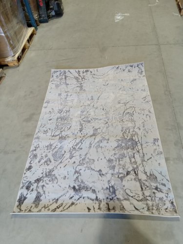 elite Atlantic area rug for living room / bedroom - 4ft x 6ft - light grey image 5