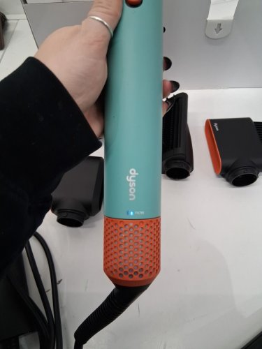 6PC DYSON AIRWRAP I.D CURLY + COILY MULTI STYLER AND HAIR DRYER WITH BLUETOOTH -CERAMIC PATINA/TOPAZ ( MODEL: HS08) image 8