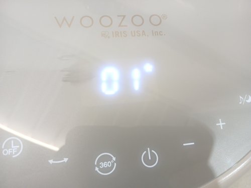 WOOZOO ADJUSTABLE PEDESTAL 360 OSCILLATING 12 SPEED STANDING FAN WITH TOUCH SCREEN BASE - 21" - 36" - WHITE (MODEL: STF-360DC-N) image 4